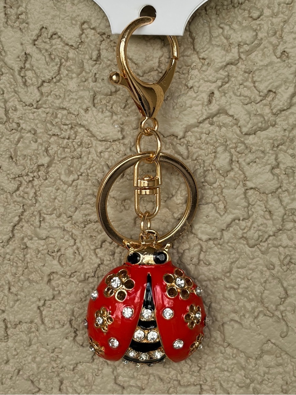Red Ladybug Keychain Charm - Picture 2 of 5